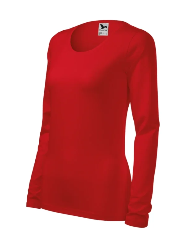 Koszulka slim-fit bawełniana damska Slim Malfini czerwona