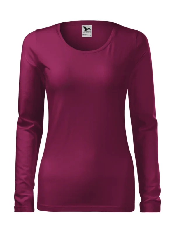 Koszulka slim-fit bawełniana damska Slim Malfini fuksja