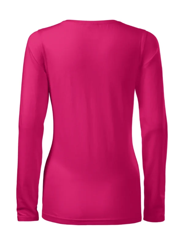 Koszulka slim-fit bawełniana damska Slim Malfini malinowa