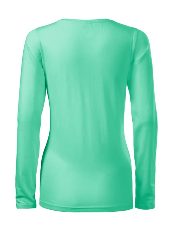 Koszulka slim-fit bawełniana damska Slim Malfini miętowa