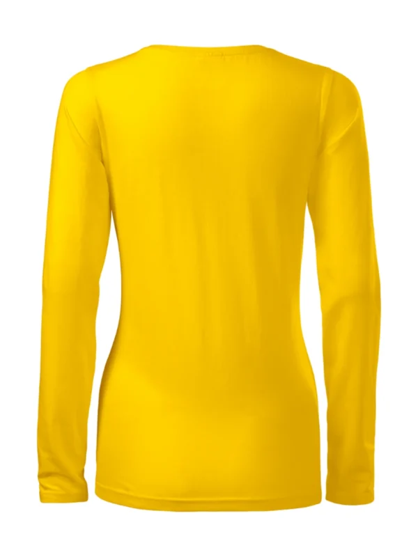 Koszulka slim-fit bawełniana damska Slim Malfini zółta
