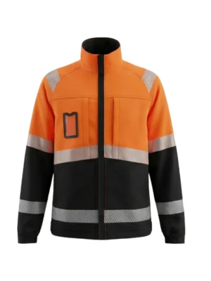 Kurtka robocza BoSafety JK-COMBO-C2- komfort bawełny i elastyczność technologii stretch HI-VIS ostrzegawcza pomarańczowa