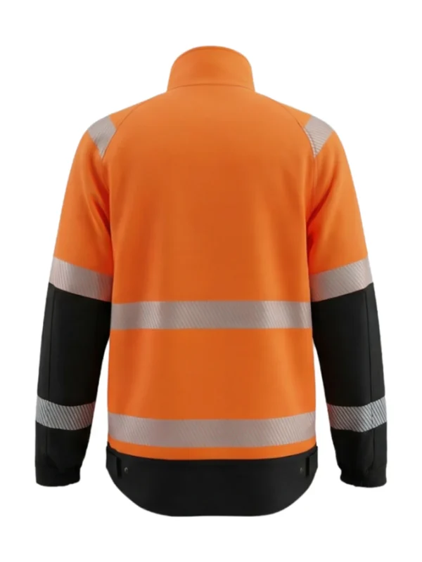 Kurtka robocza BoSafety JK-COMBO-C2- komfort bawełny i elastyczność technologii stretch HI-VIS ostrzegawcza pomarańczowa