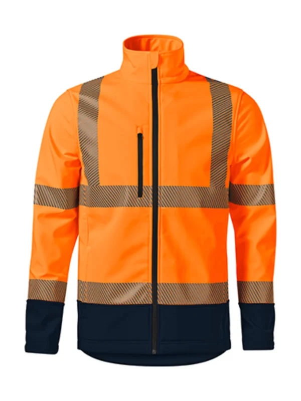 Kurtka robocza ostrzegawcza softshell Malfini Drop pomarańczowa