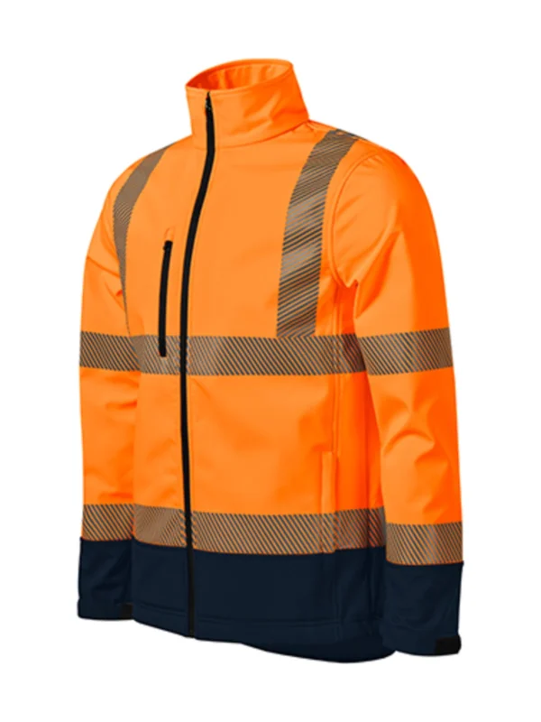 Kurtka robocza ostrzegawcza softshell Malfini Drop pomarańczowa