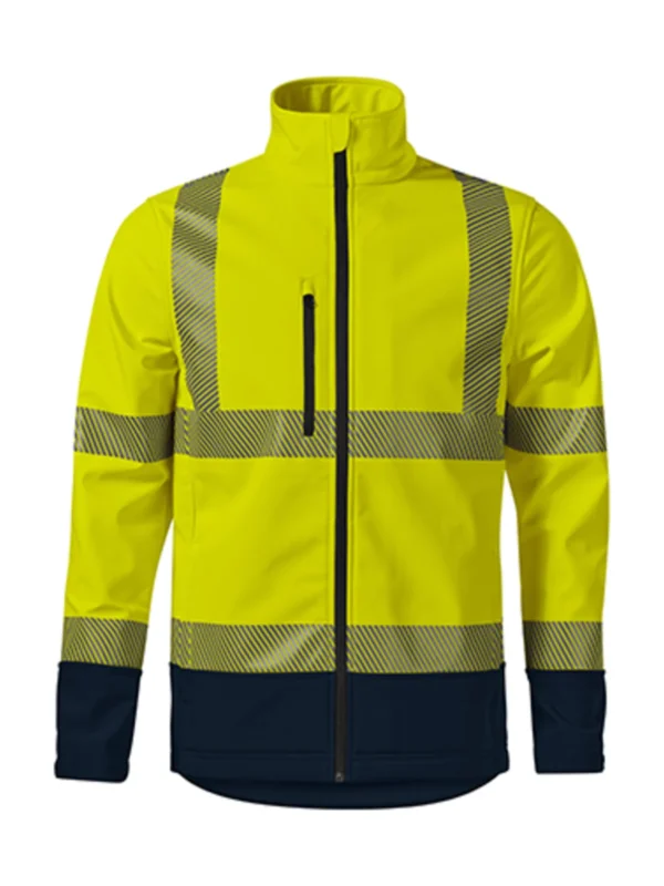 Kurtka robocza ostrzegawcza softshell Malfini Drop zółta