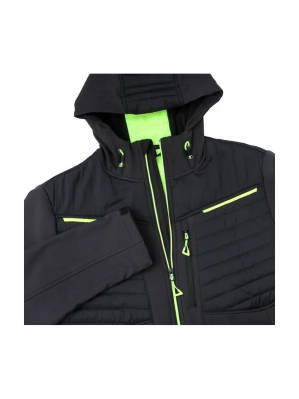 Kurtka robocza softshell hybrydowa Bosafety Roxon ciemnoszary-czarny