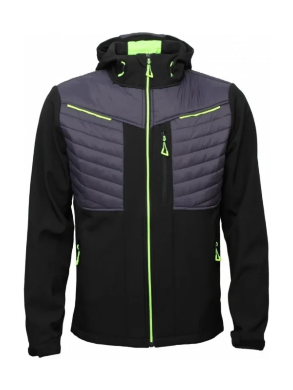 Kurtka robocza softshell hybrydowa Bosafety Roxon granatowo-czarny