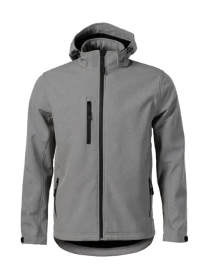 Kurtka robocza softshell Wodoodporna Malfini Performance ciemnoszara melanż