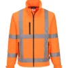 Kurtka robocza softshell wodoodporna ostrzegawcza pomarańczowa Portwest R462