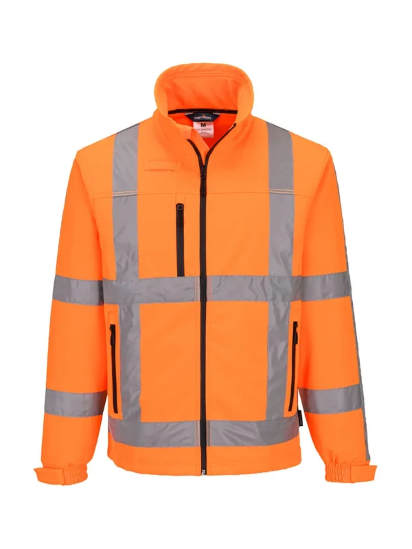 Kurtka robocza softshell wodoodporna ostrzegawcza pomarańczowa Portwest R462