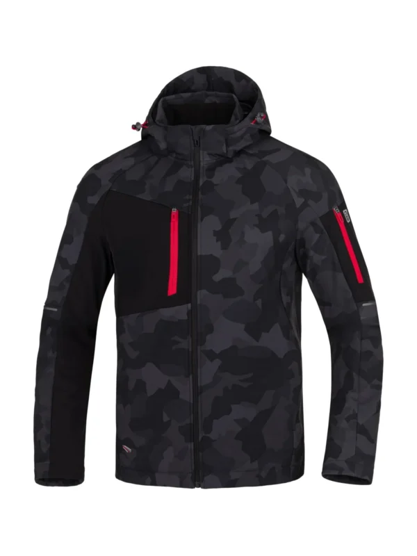 Kurtka softshell ARDON® CREATRON® CAMO Czarna moro