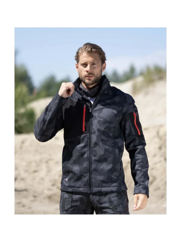 Kurtka softshell ARDON® CREATRON® CAMO Czarna moro