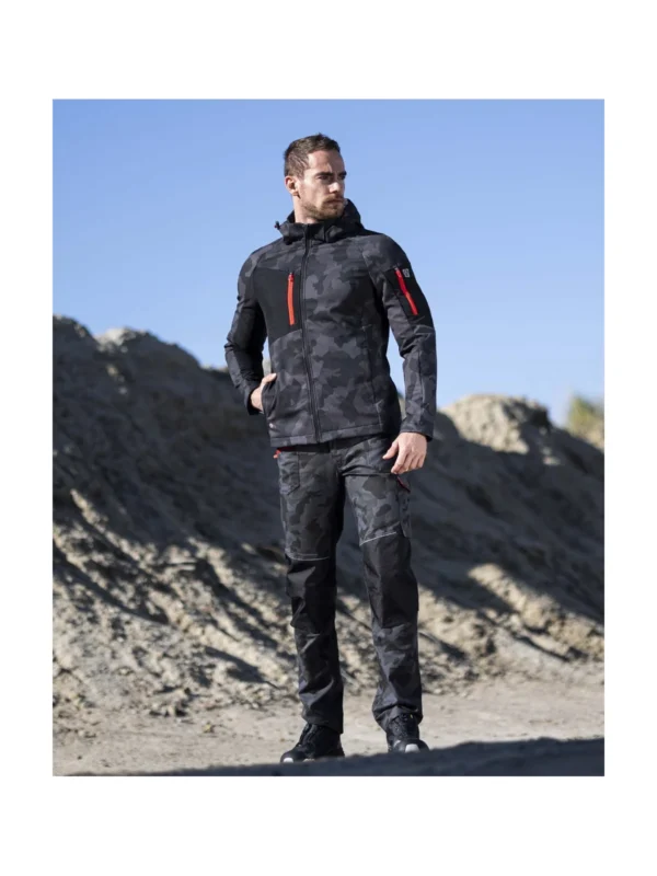 Kurtka softshell ARDON® CREATRON® CAMO Czarna moro