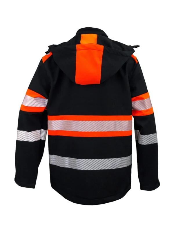 Kurtka softshell outdorr odblaski pomarańcz Urgent 931