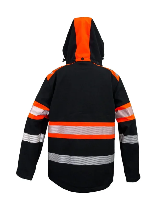 Kurtka softshell outdorr odblaski pomarańcz Urgent 931