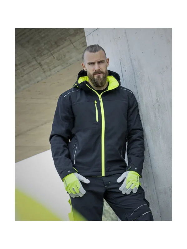 Kurtka softshell zimowaARDON® Vision Winter czarno-żółta
