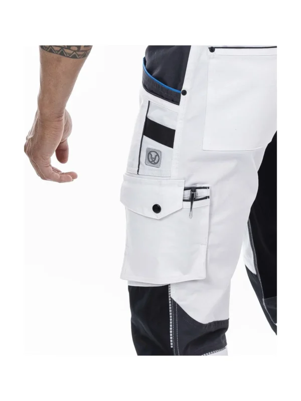 Ogrodniczki Ardon 4Xstretch® białe