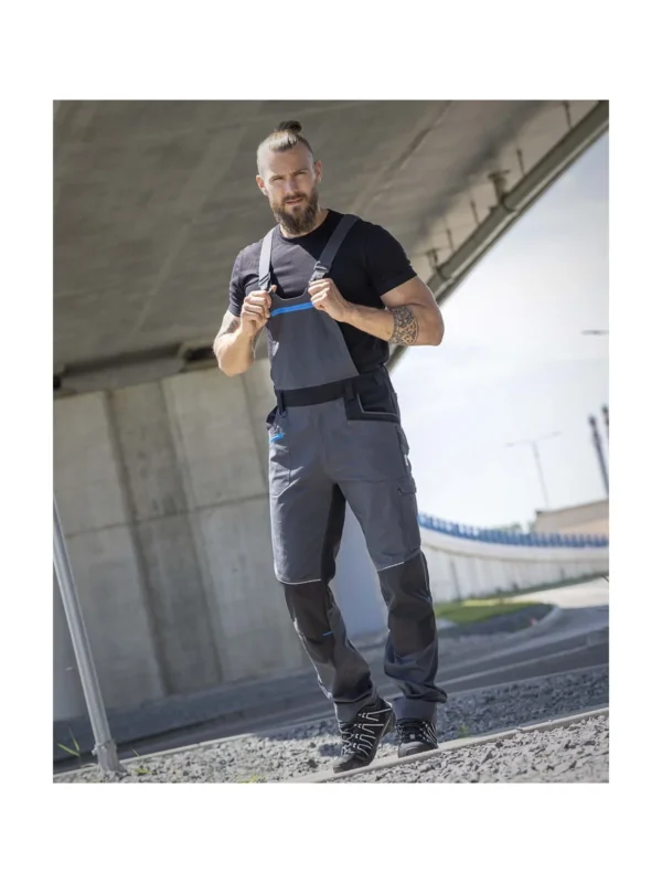 Ogrodniczki Ardon 4Xstretch® ciemno szare