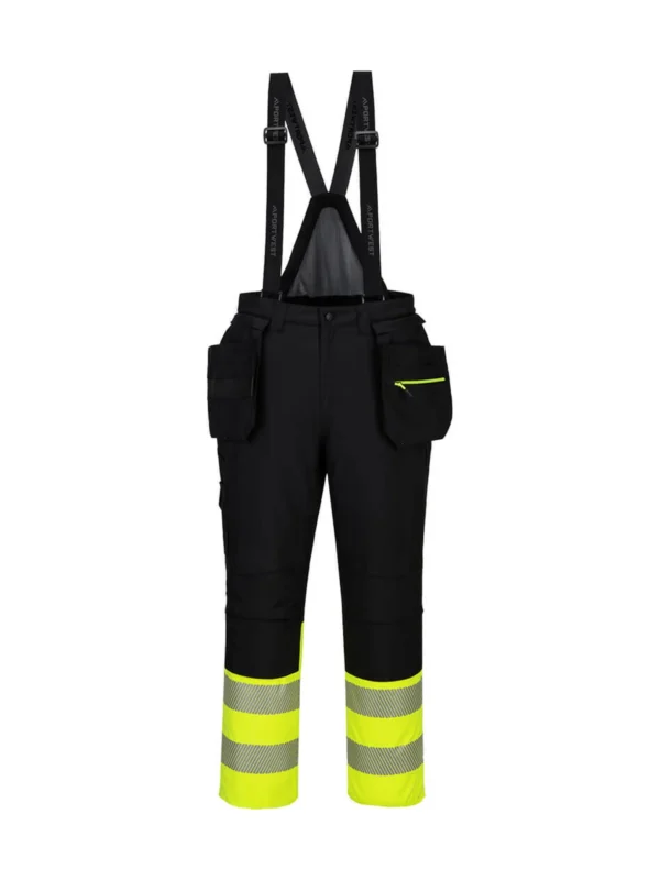 Ogrodniczki ostrzegawcze zimowe klasy 1 DX4 Żółty/Czarny Portwest DX437