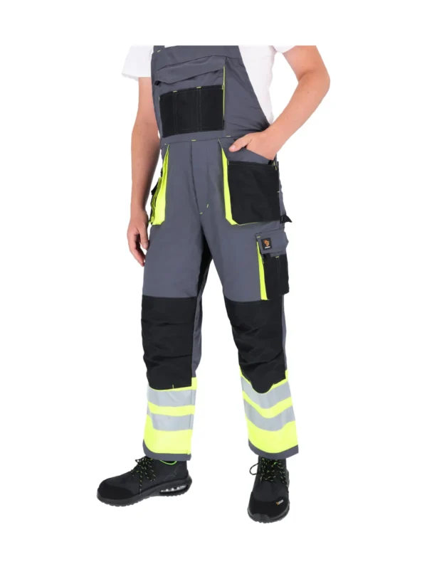 Ogrodniczki robocze elastyczne szare Proman Procera