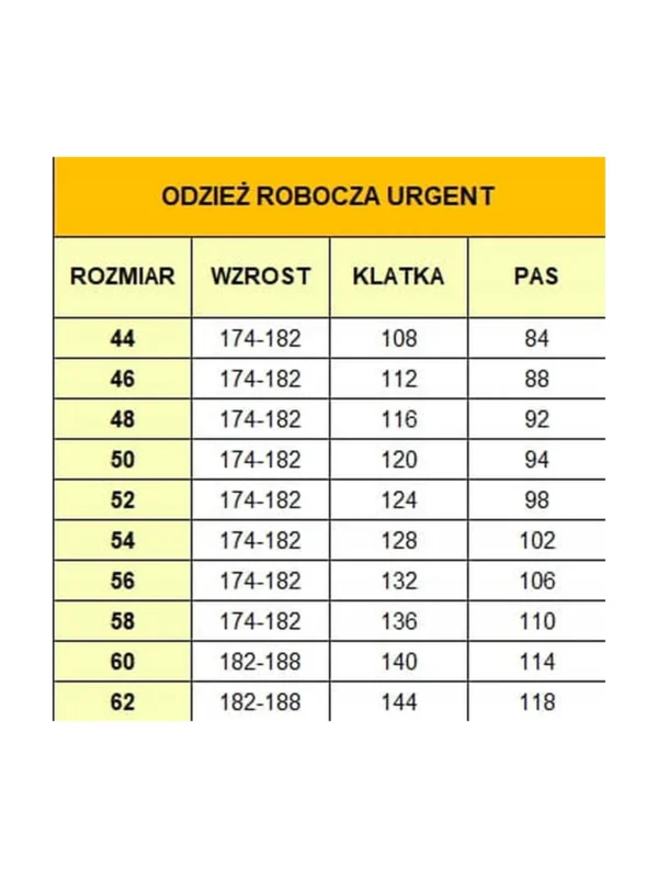 Ogrodniczki robocze Urgent mocne URG-B czarne