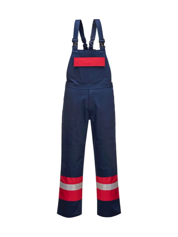 Ogrodniczki trudnopalne Bizflame Work granatowe Portwest FR57