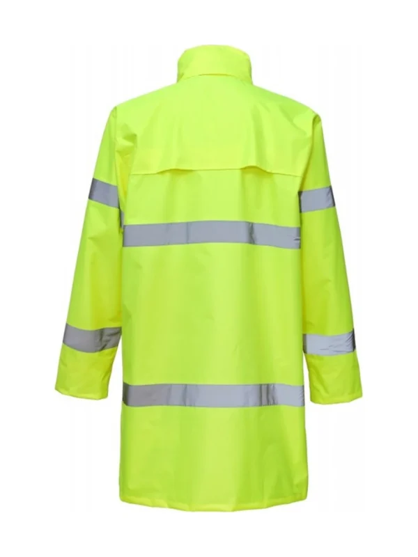 Płaszcz roboczy przeciwdeszczowy odblaskowy wodoodporny Oxford 100 cm Hi-vis Klasa 3