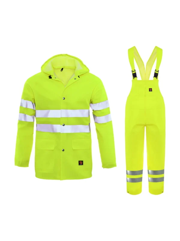 Probaltic ubranie przeciwdeszczowe ostrzegawcze fluo żółte