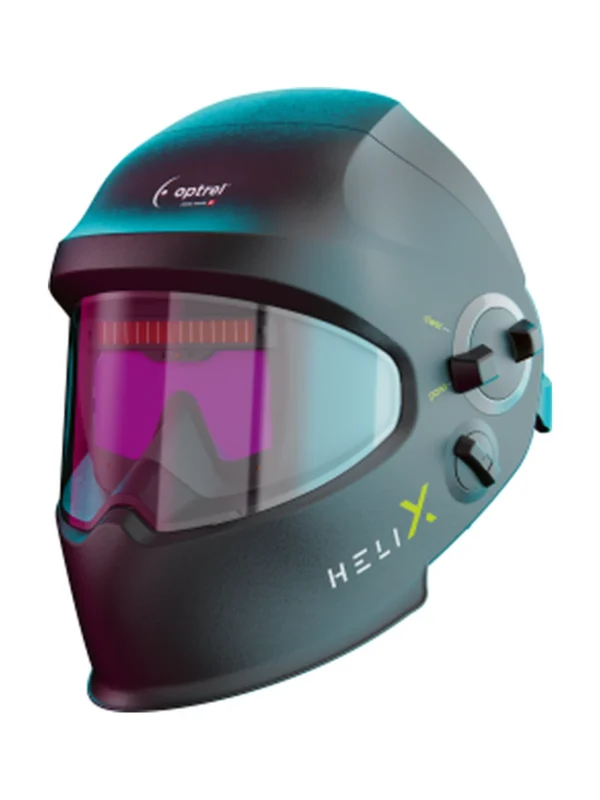 Przyłbica spawalnicza OPTREL Helix 2.5 z ruchomym filtrem i hełmem