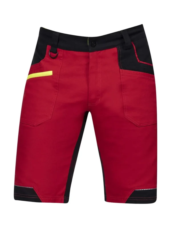 Spodenki robocze krótkie szorty Ardon® 4Xstretch® elastyczne czerwone