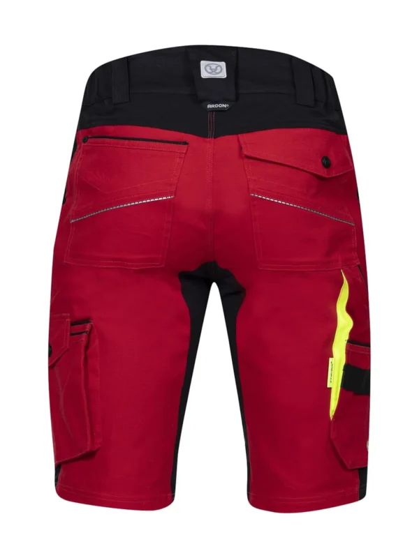 Spodenki robocze krótkie szorty Ardon® 4Xstretch® elastyczne czerwone