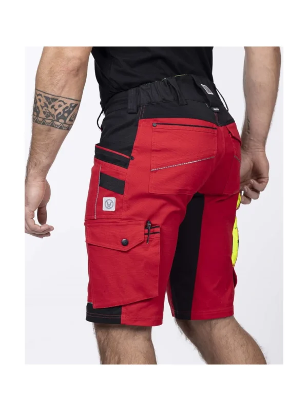 Spodenki robocze krótkie szorty Ardon® 4Xstretch® elastyczne czerwone