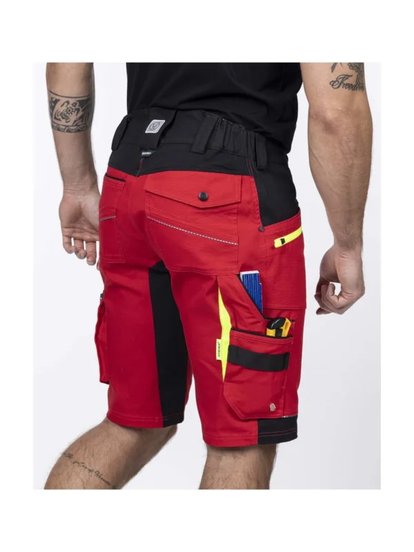 Spodenki robocze krótkie szorty Ardon® 4Xstretch® elastyczne czerwone