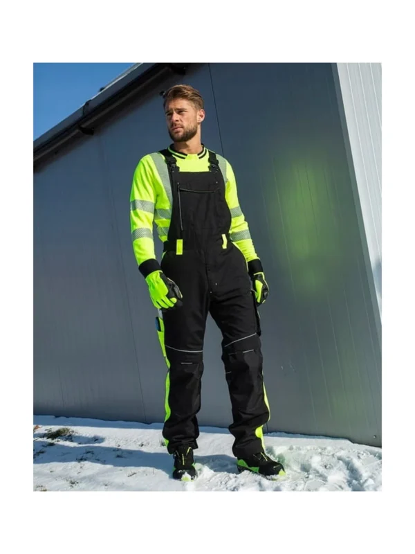Spodnie ogrodniczki zimowe ARDON® NEON czarno-żółty