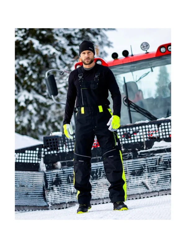 Spodnie ogrodniczki zimowe ARDON® NEON czarno-żółty
