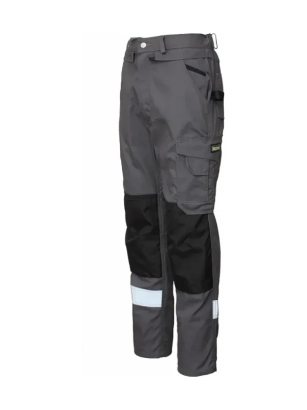 Spodnie robocze BoSafety BALTIC CANVAS - niezawodna wytrzymałość szare #Bestseller