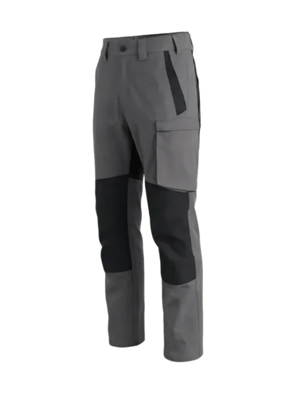Spodnie robocze BoSafety TR-COMBO bawełniane elastyczne szare #Bestseller