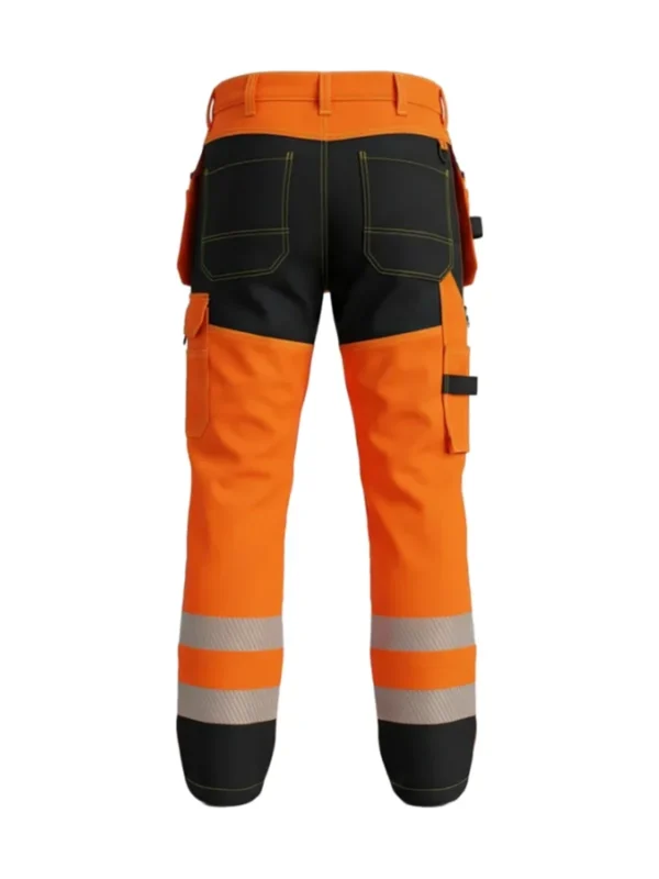 Spodnie robocze BoSafety TR-COMBOPLUS-C2 - elastyczne wytrzymałe ostrzegawcze pomarańczowe