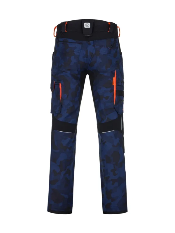 Spodnie robocze elastyczne ARDON® CREATRON® CAMO niebieskie moro