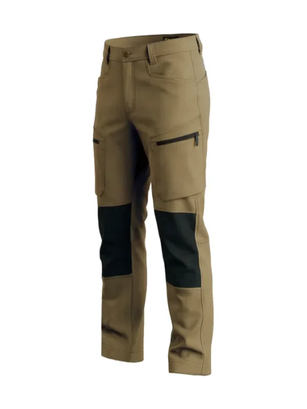 Spodnie robocze elastyczne wygodne 4-way stretch Sorona CARGO PRO Bosafety beżowe #Bestseller
