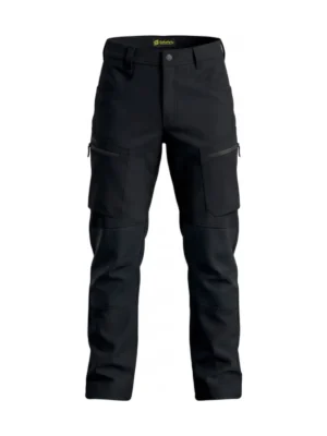 Spodnie robocze elastyczne wygodne 4-way stretch Sorona CARGO PRO Bosafety czarne #Bestseller