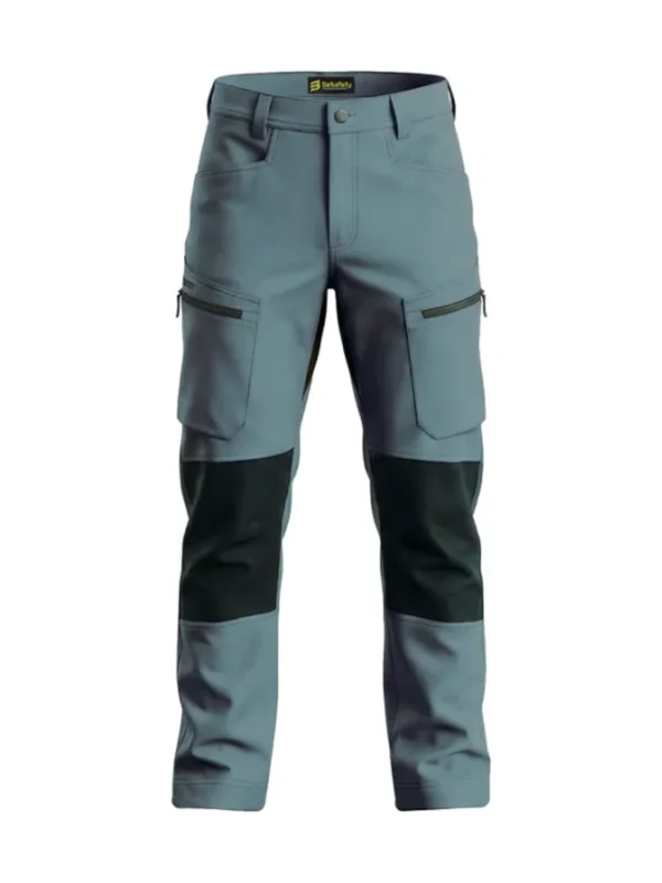 Spodnie robocze elastyczne wygodne 4-way stretch Sorona CARGO PRO Bosafety niebieskie