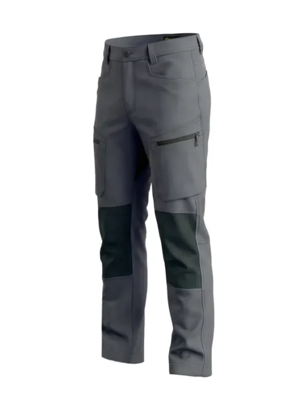 Spodnie robocze elastyczne wygodne 4-way stretch Sorona CARGO PRO Bosafety szare