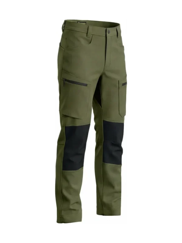 Spodnie robocze elastyczne wygodne 4-way stretch Sorona CARGO PRO Bosafety zielone #Bestseller