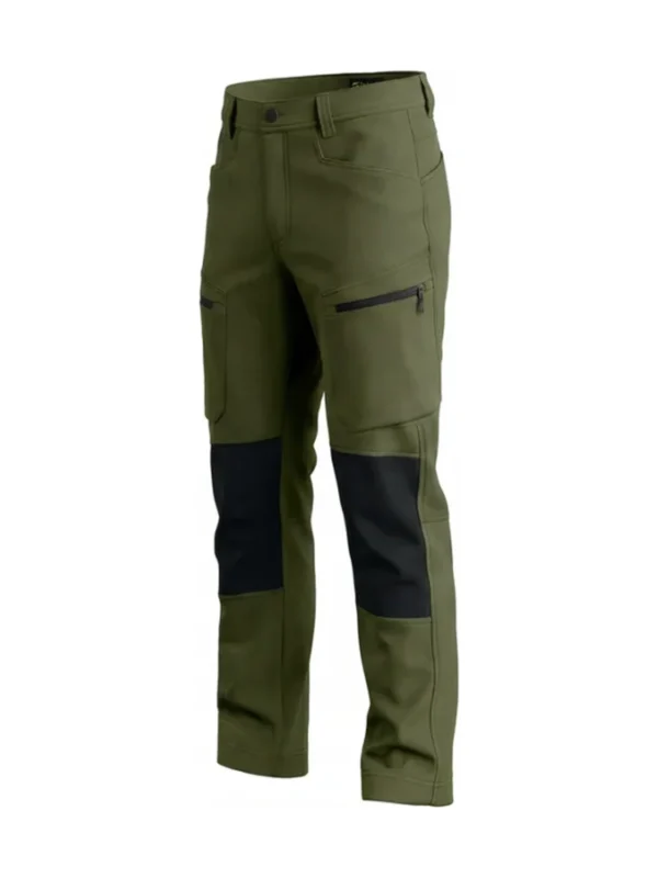 Spodnie robocze elastyczne wygodne 4-way stretch Sorona CARGO PRO Bosafety zielone #Bestseller