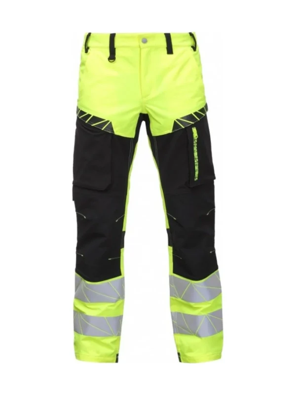Spodnie robocze ostrzegawcze URBAN BoSafety Hi-vis elastyczne w 4 kierunkach klasa 1 żółte