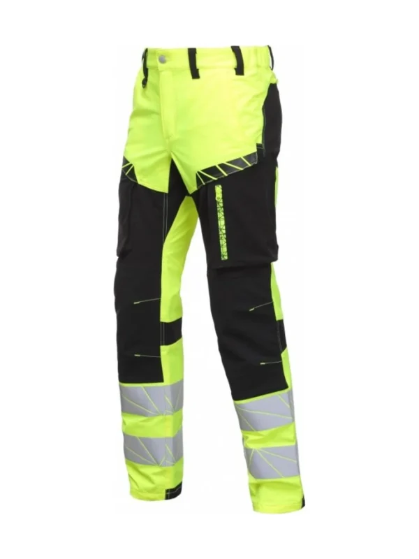 Spodnie robocze ostrzegawcze URBAN BoSafety Hi-vis elastyczne w 4 kierunkach klasa 1 żółte