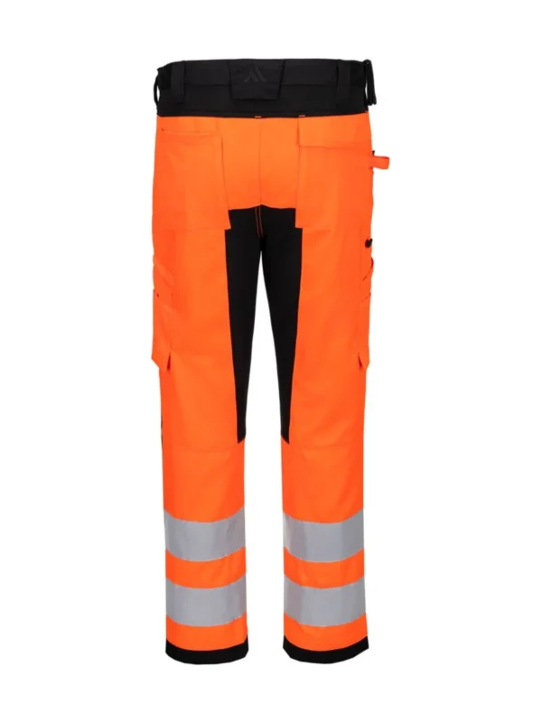 Spodnie robocze ostrzegawcze WX2 Eco Stretch pomarańczowe Porwtest CD848