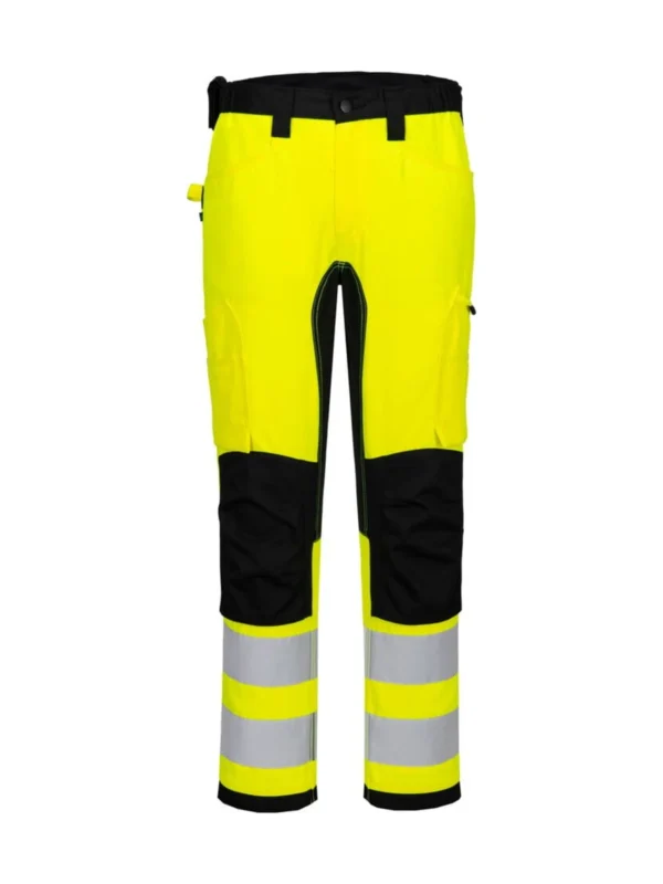 Spodnie robocze ostrzegawcze WX2 Eco Stretch żółte Porwtest CD848